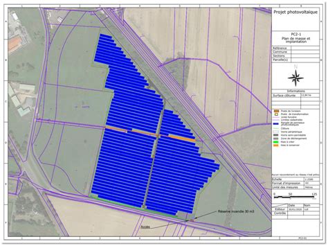 Loyer pour un terrain avec un projet solaire photovoltaïque.